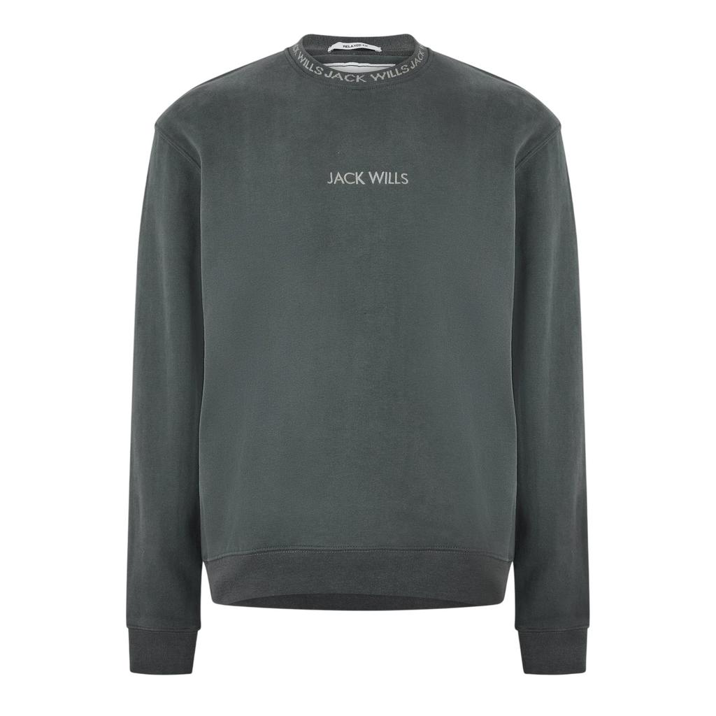 Jack Wills Mens Jacquard Crew Neck Sweatshirt