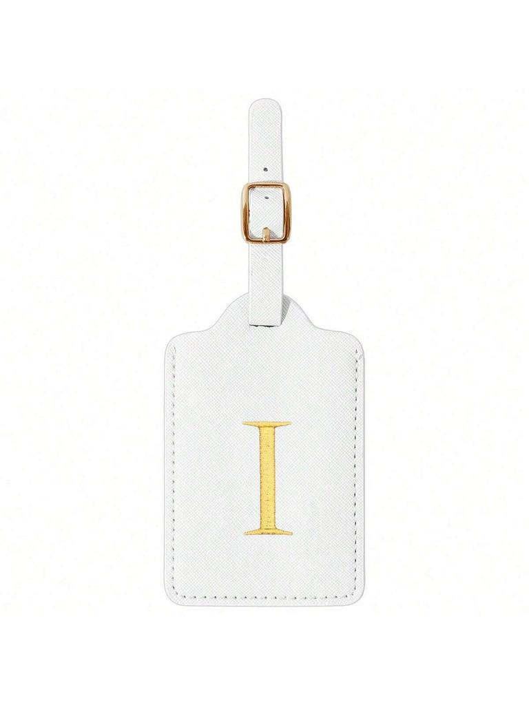 Modischer Koffer mit Buchstabenstickerei, Design mit Sichtschutzklappe, A-Z Buchstaben, unverzichtbares Gepäckidentifikationswerkzeug für Reisen.zwq