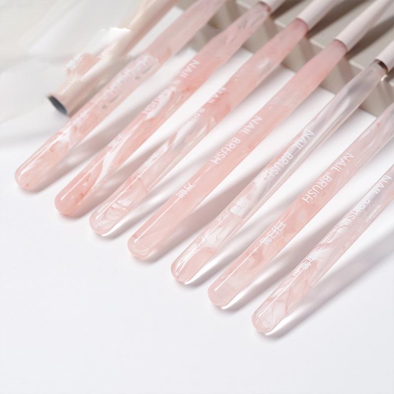 Light Pink Nail Art Pen High Quality Nail Construction Painting Brush Uv Gel Extension Carving Pen Diy Manicure Tools