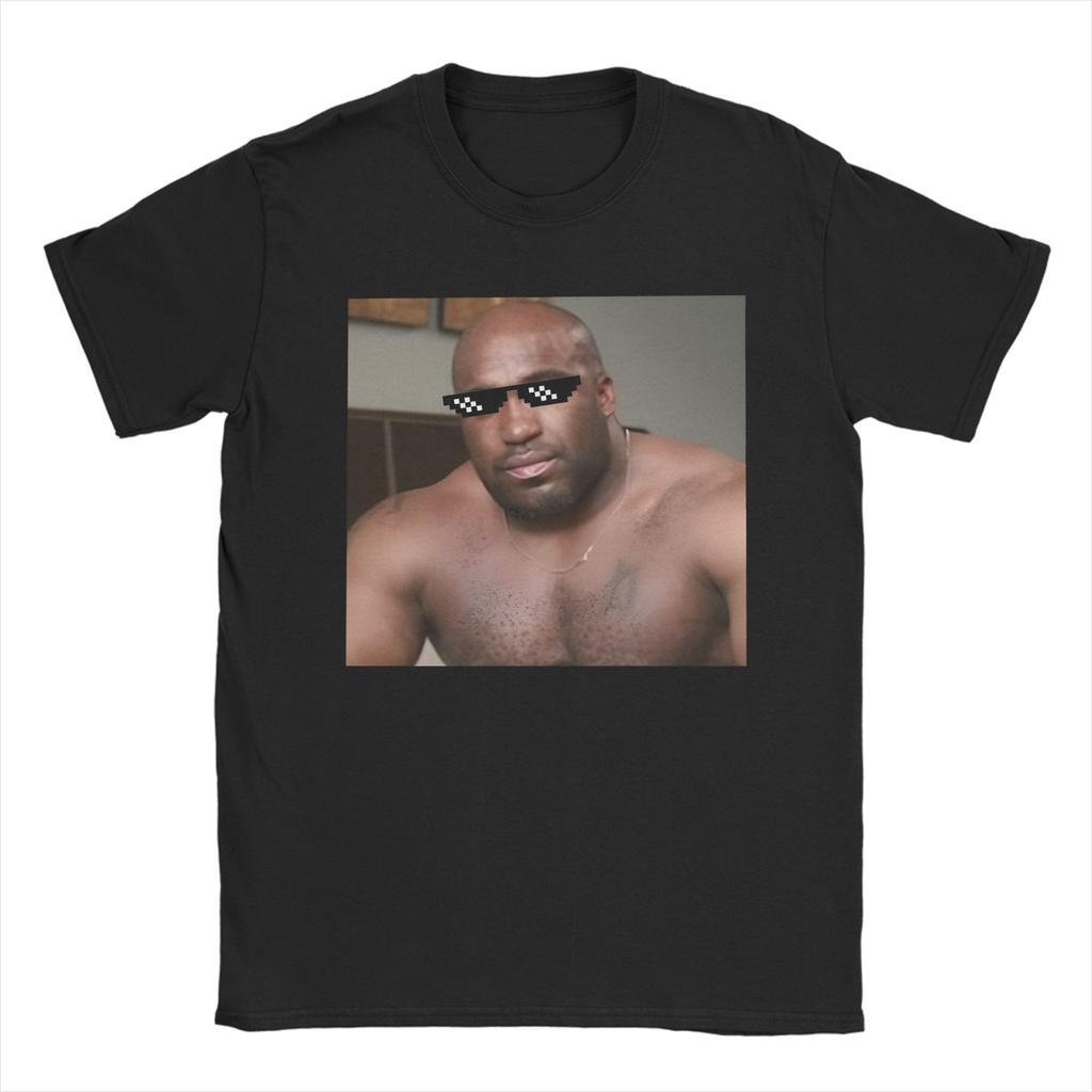 Unisex Unisexs Tshirt Barry Wood Vintage Pure Cotton Tees Short Sleeve Bobblehead Naked Black Guy Meme T Shirts Clothing Plus Size