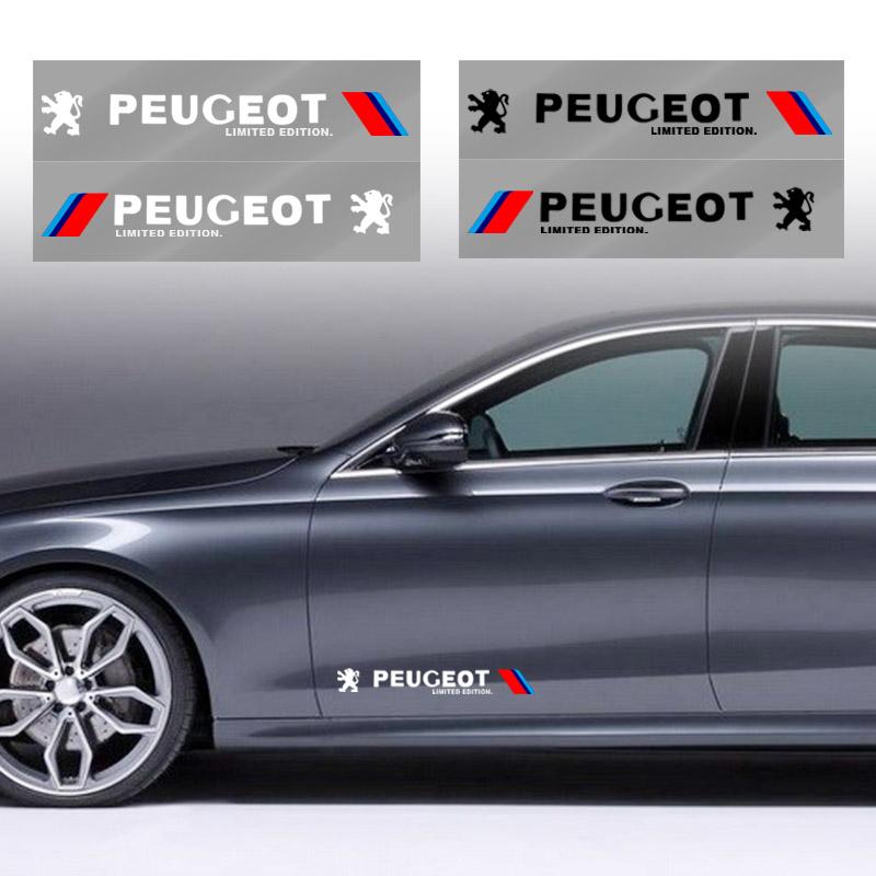 2 buc Autocolant 3D pentru ușa laterală a mașinii, Emblema, Decal, Decor pentru Peugeot 308 408 508 RCZ 208 3008 2008 206 207 108 406 407 408 206 207 208 306 307