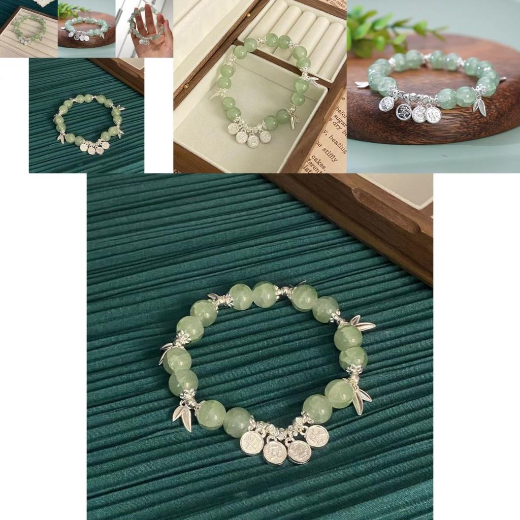 Modern Chinese Style Geometric Leaf Design Bracelet For Women Alloy Plated Jewelry