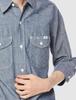 Chemise Lee LCS46004 Taille S Boutonnée Homme Bleu,