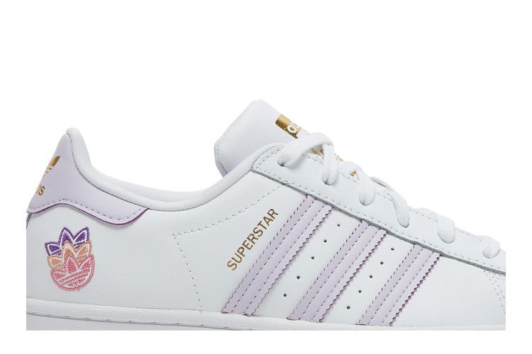 adidas Superstar Trefoil White Purple Tint (Women's)