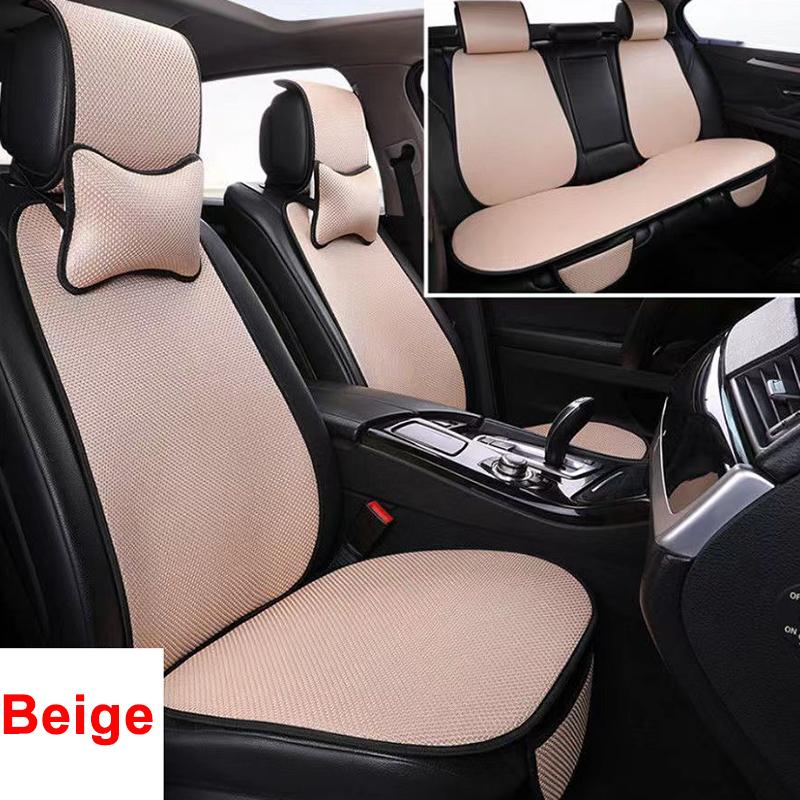 WTEMPO Ensemble de coussins de siège de voiture en tricot double couche antidérapant, confortable, respirant, haut de gamme, pour l'été