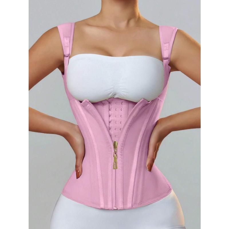 Plastic Belt To Tighten Waist and Abdomen Shape Corset Zipper-breasted Fitness Sweatshirt Body-shaping Garment