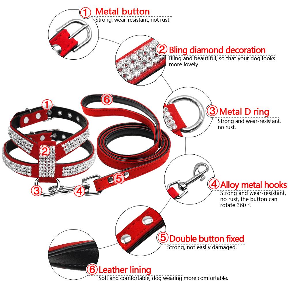 Buy Dogs Harnesses dog leash pet rope Dog Harness Cat Harness Dogs Vest