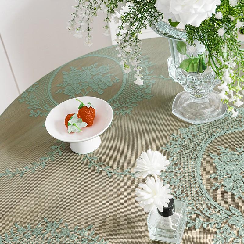 Countryside Lace Tablecloth with Lace, Living Room, Coffee Table, Dining Table Decoration Tablecloth