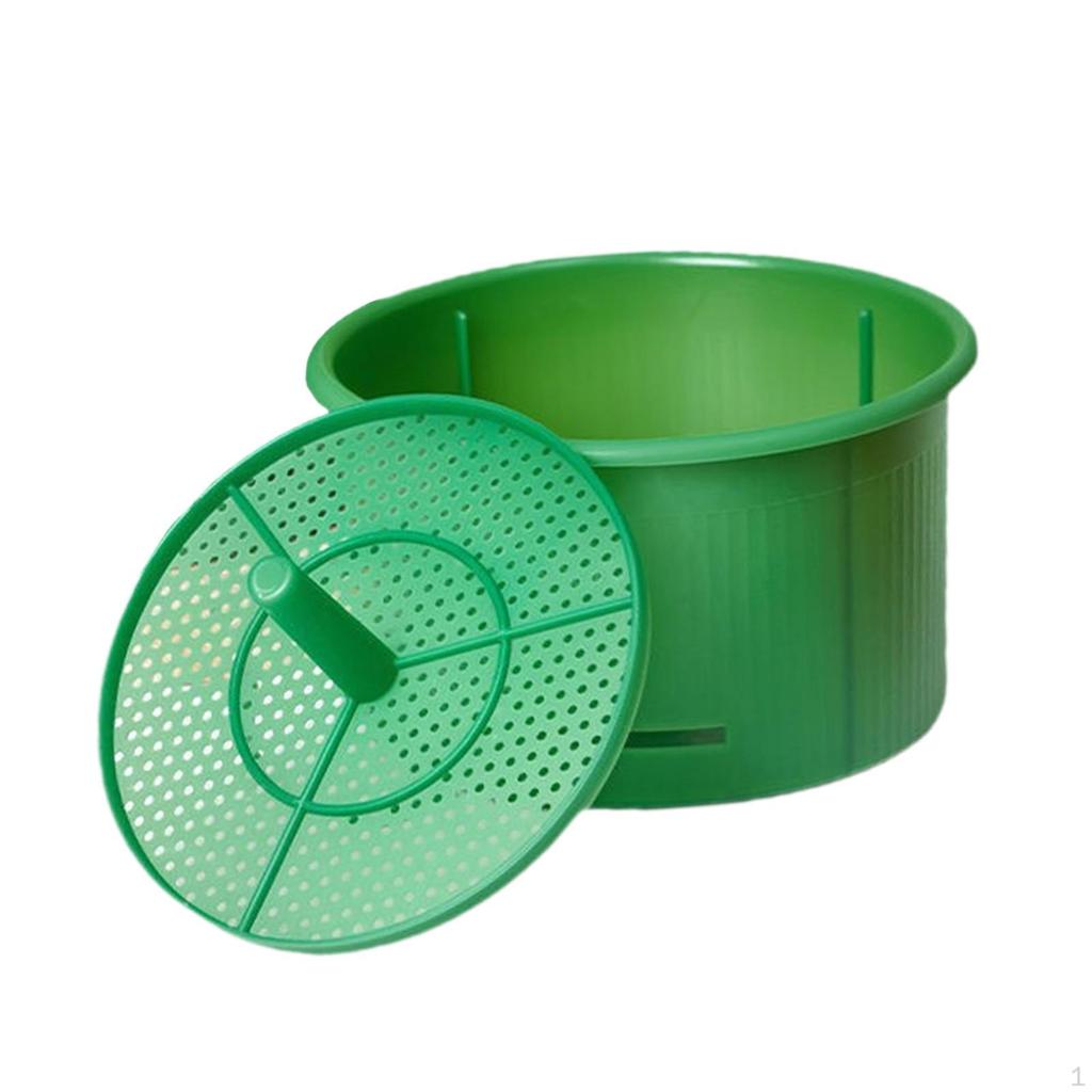 Beans Sprouts Pot Planter Sprouting Container Reusable Multipurpose Soilless Seedling Box for Black