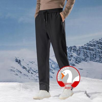 Men's Snow Flying Goose Down Winter Pants