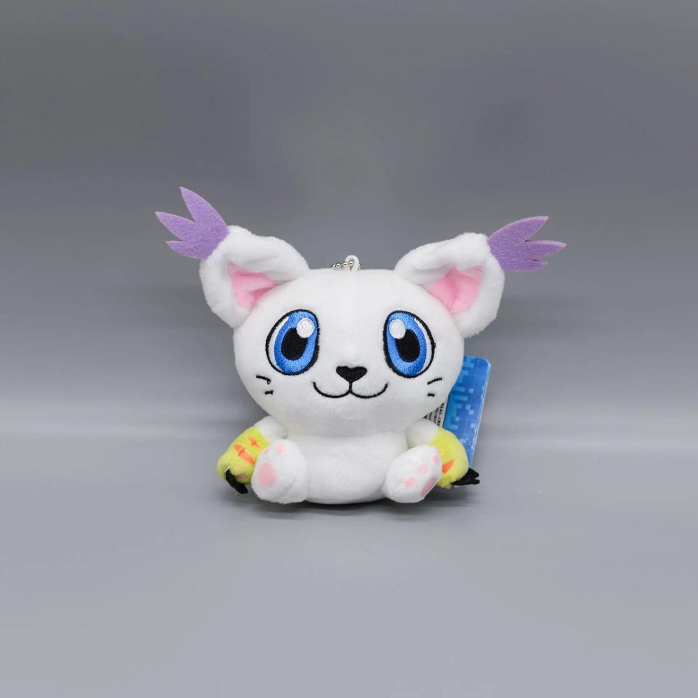 10cm Digimon Adventure Patamon Tailmon Gomamon Patamon Piyomon Agumon Tentomon Key Chain Doll Plush Pendant Gift