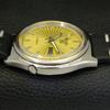 JAPAN 7009A VINTAGE SEIKO 5 AUTOMATIC MENS GOLDEN COLOR DIAL WATCH A701310-5