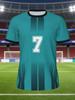 Custom Crew Neck Soccer Jersey T-shirt Men's and Women's Personalized Printed Name Number Logo Comfortable Breathable Sportswear