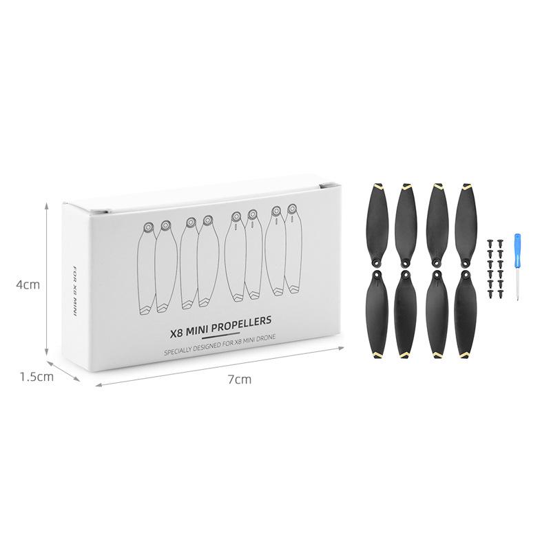 2 Pairs Quick Release Propeller For Fimi X8 Mini/Mini V2 Drone Light Weight Props Blade Wing Fans Accessory Spare Screw Kits