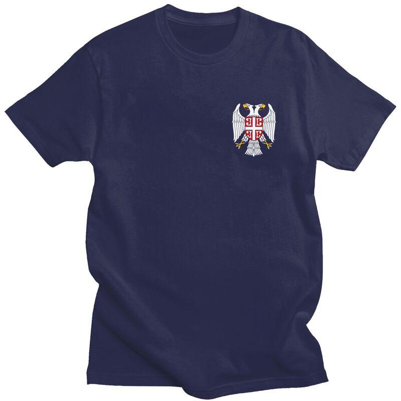 

Custom Fashion Serbian Eagle Coat Of Arms T Shirt Men ShortSleeve Serbian Flag Tshirts Casual Tee Tops Oversized Tshirt Gift 4XL