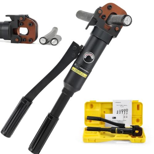 CGOLDENWALL CPC-20A Hydraulic Cable Cutter for 20mm Thick Wires, Cuts Copper and Aluminum Wires/ACSR