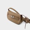 Lussuosa Borsa a Spalla Piccola in Vera Pelle da Donna Primo Strato di Pelle Bovina Borse a Tracolla con Portamonete Stile Firmato Borsa a Sella Senza Logo
