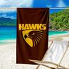 Hawks Teamgeist Schnelltrocknendes Mikrofaser-Strandtuch Superweich & Saugfähig für Bad, Strand, Reisen Badezeit-Accessoire, Fan-Geschenke