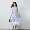Chuyu Women's Polka Dot Tiered Maxi Dress