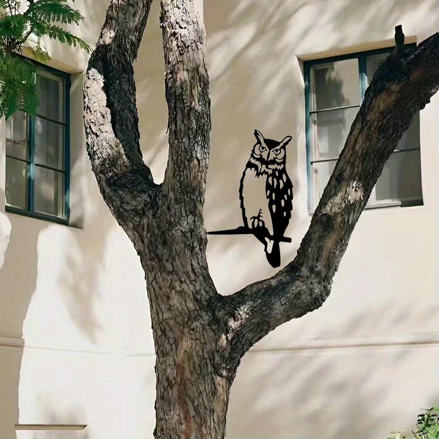 1pc "Metal Owl Garden Stake", Iron Outdoor Decoration, Lawn and Courtyard Ground Plug, Premium Choice for Father's Day Gift.