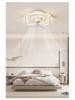 360° Rotatable Silent Minimalist Ceiling Light with Fan for Bedroom and Study
