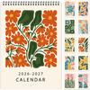 2026 Wall Calendar Art Floral, Aesthetic 18 Months Wall Calendar from January 2026 - June 2027, Unique Modern Hanging Monthly Calendar for Home