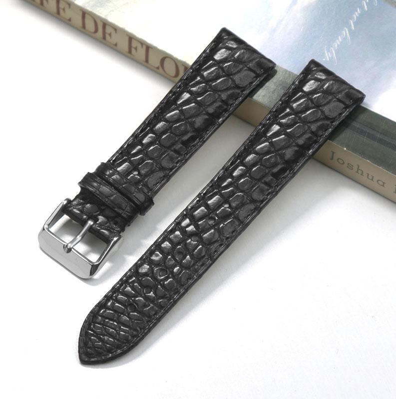 13 14 16mm 18mm 19mm 20mm Thin Soft crocodile leather strap For Longines L4 L2 VC MIDO Cartier Pin buckle brown blue WatchBand