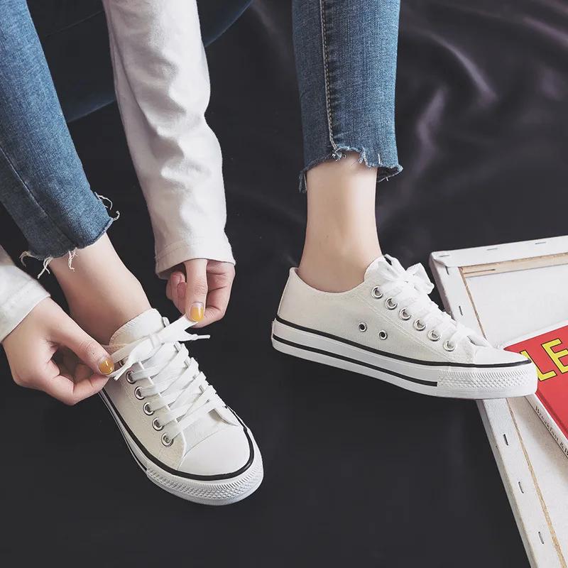 Classic Green Canva Shoes A01 Sulfate Rubber Shoes For Women Low Top Shallow Sole Student Fabric Direct Distribution