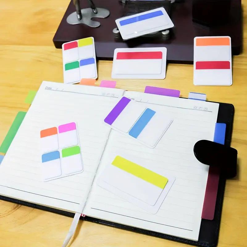 Reusable Waterproof Transparent Sticky Notes - Creative Fluorescent Index Tabs and Classification Labels
