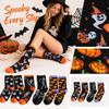 Halloween Printed Mid-Calf Socks Wicking Breathable Socks for Men Women Casual Daily Wear