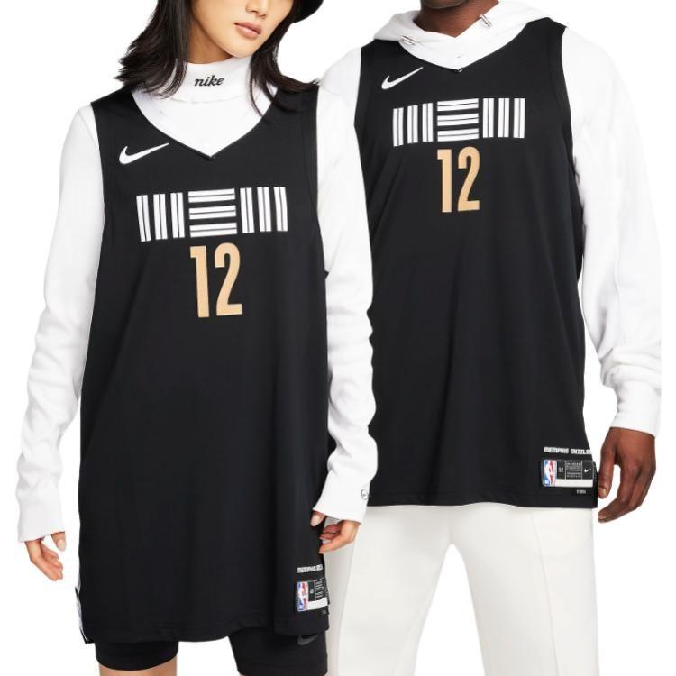 Nike Basketball Jerseys Unisex Black Crew Neck Moderate DX8764-010