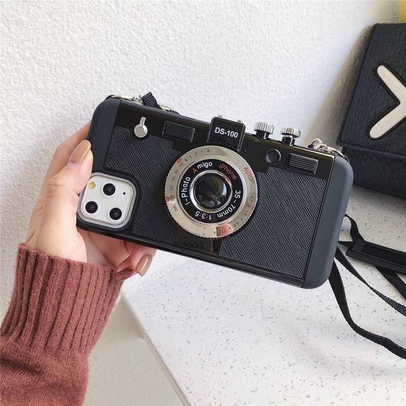 Retro Creative Camera Phone Case: Compatible with iPhone 14/13/12/11, PROMAX, XR - Drop-Proof Protection