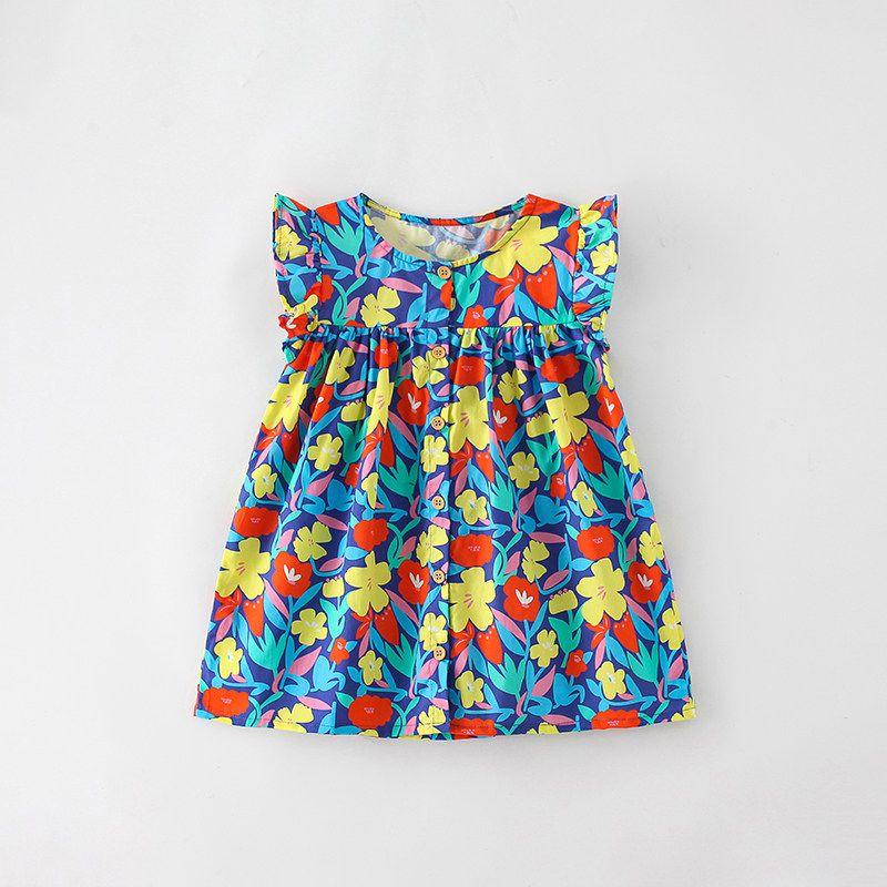 Children's Clothing Xiaofei Summer Fashionable Fashion Short Sleeve Dress