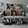 Guitarr Eddie Van Halenn Pillow Cover Simple Solid Color Design Surprise For Multiple Bedroom Styles