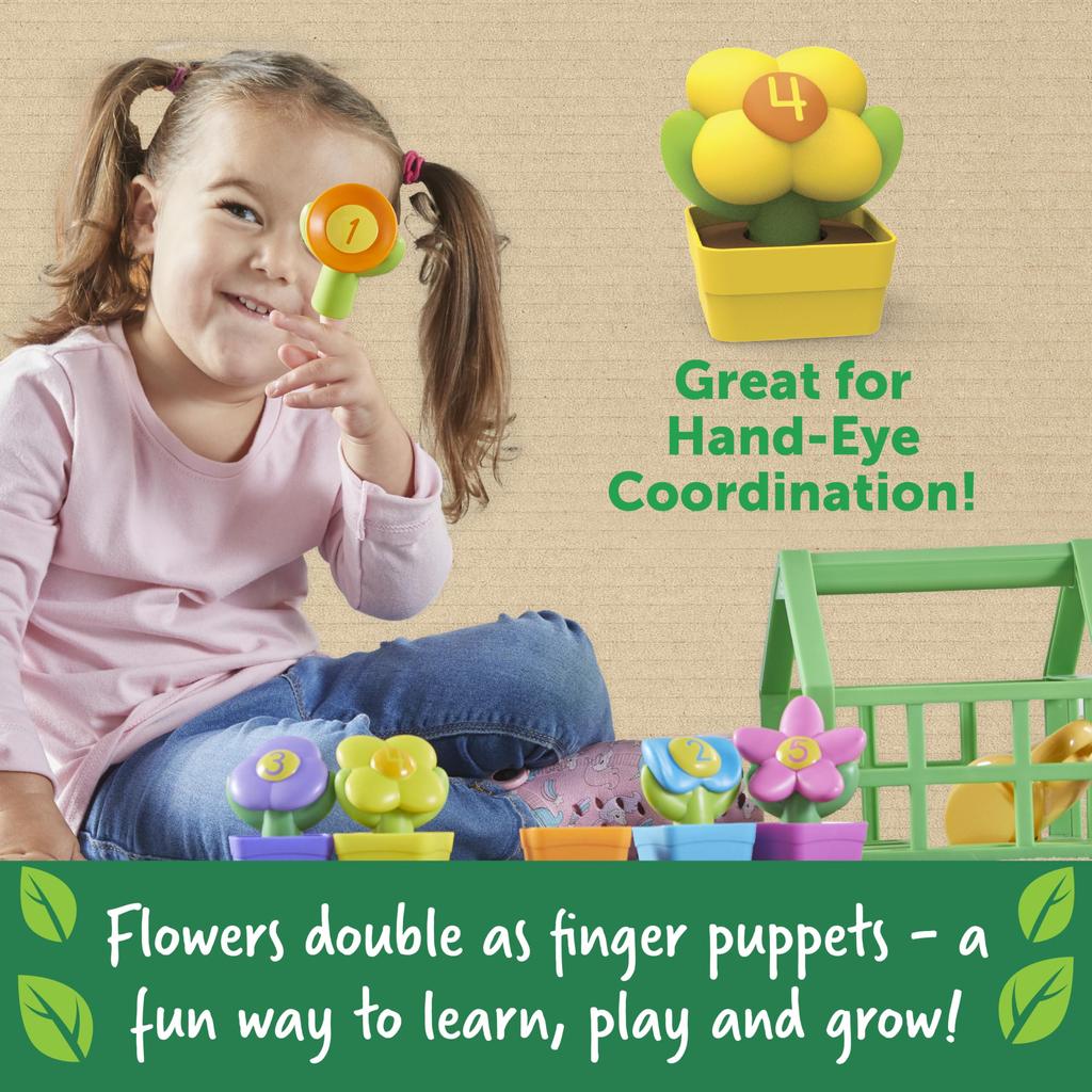 Learning Resources Learn Colors and Growing Greenhouse Color Number Number Color Authentic Numbers! & Playset, Play, Play, LER3605,