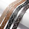 Star Rivet Pu Women'S Belt Goth Retro Versatile Jeans Accessories Girdle Hip Hop Punk Y2K Girls Pin Buckle Black Waistband