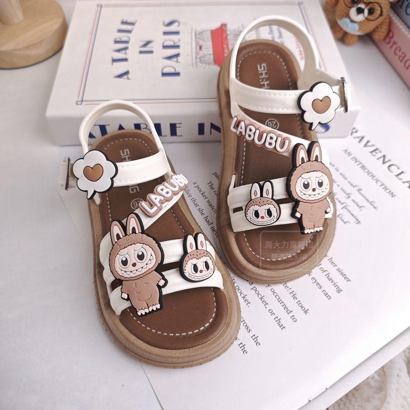 Summer Girls' Sandals, Soft-soled Children's Open-toe Fashion Princess Shoes