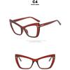 Women's Glasses T-word Cat Eye Glasses, Fashionable Large-frame Glasses