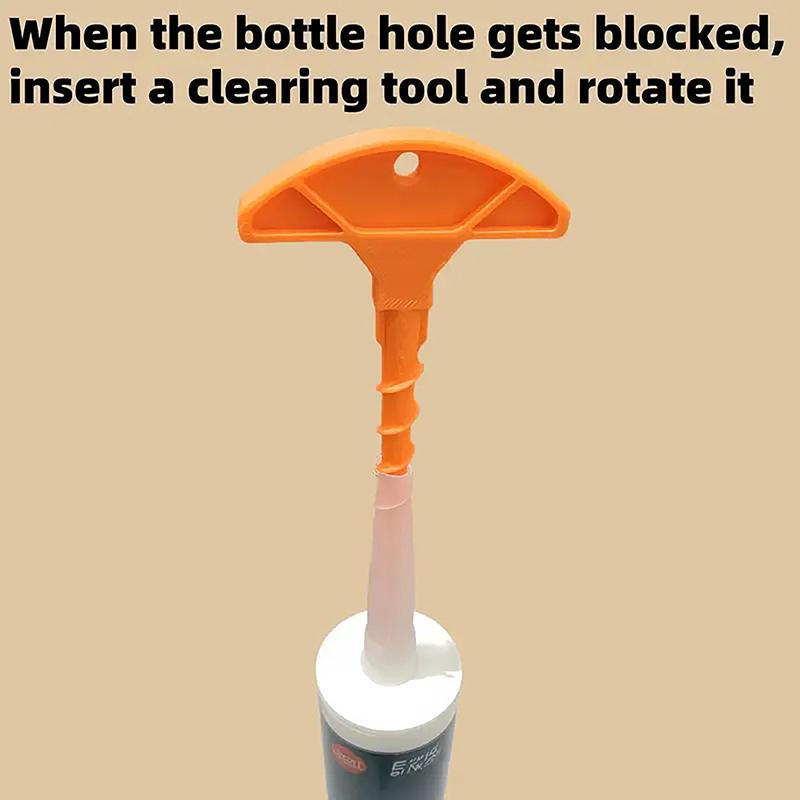 Multifunctional Sealant Nozzle Cleaner And Cap To Prevent Quick Drying Of Core Pipes Standard Size For Glass Glue Handy Diy Tool