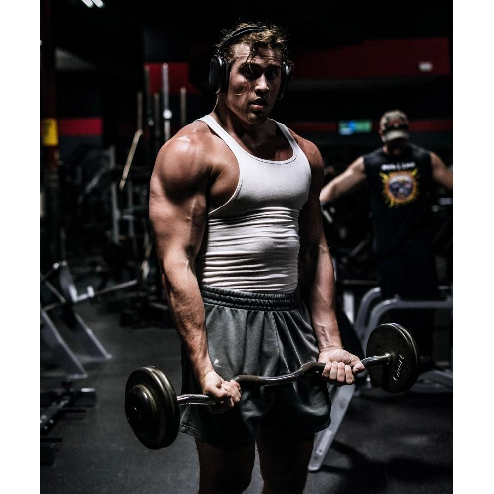 Gymshark Camiseta sin mangas acanalada, paquete de 3, color blanco, negro, gris piedra jaspeado, A5a2e Wcc7.