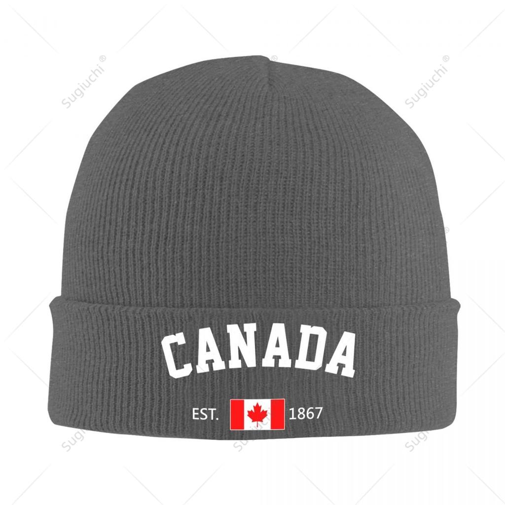 Knitted Hat Unisex Canada EST Independence Day For Unisex Women Boys Winter Autumn Beanie Cap Warm Bonnet