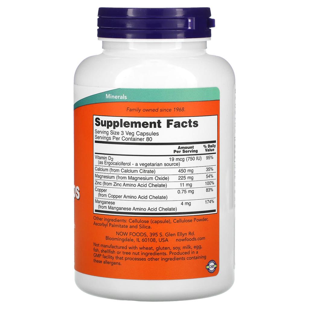 Calcium Citrate Capsules, Veggie Capsules 240 Tablets