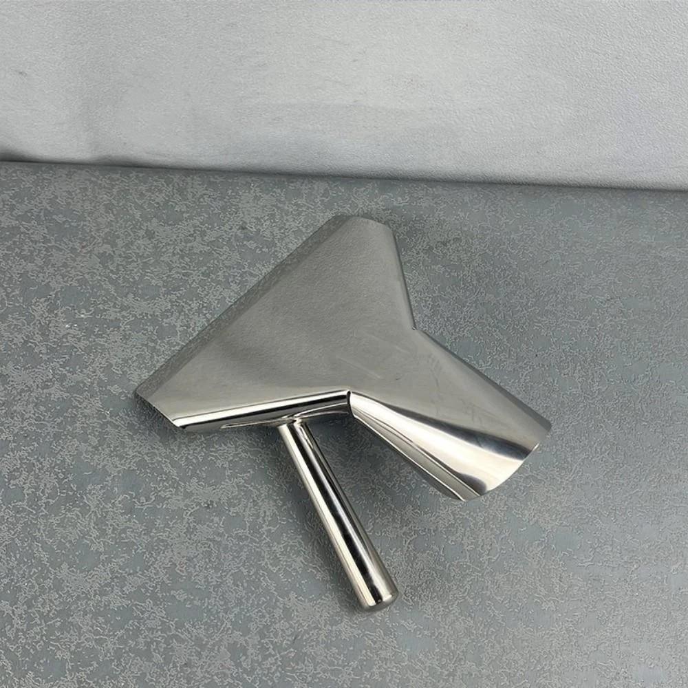 Pala per Patatine Fritte in Acciaio Inossidabile Professionale Singola/Doppia Maniglia Strumento da Forno Pala Utile Anti-Corrosione Paletta per Patatine