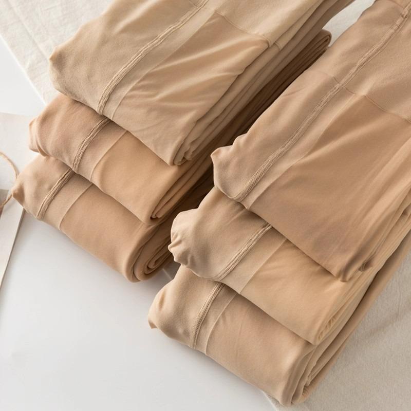 Collant invernali a vita alta sollevamento glutei donna ispessiti sexy traslucidi controllo pancia gamba snella tights elastici pantaloni