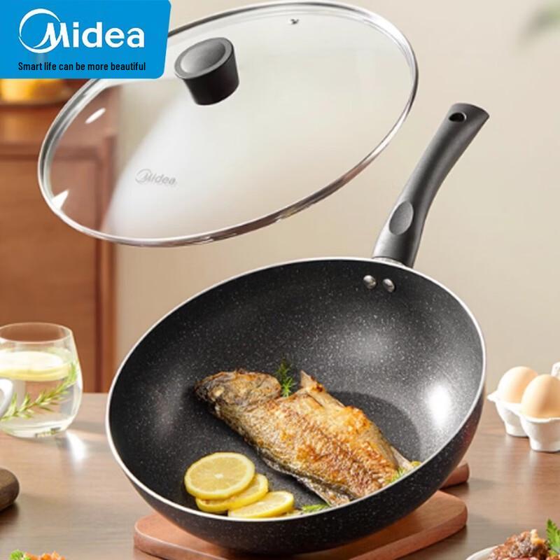

Midea Lightweight Non-Stick Induction Wok
