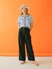 DEAR. K Belted Double Pintuck Wide Slacks Swslme4300