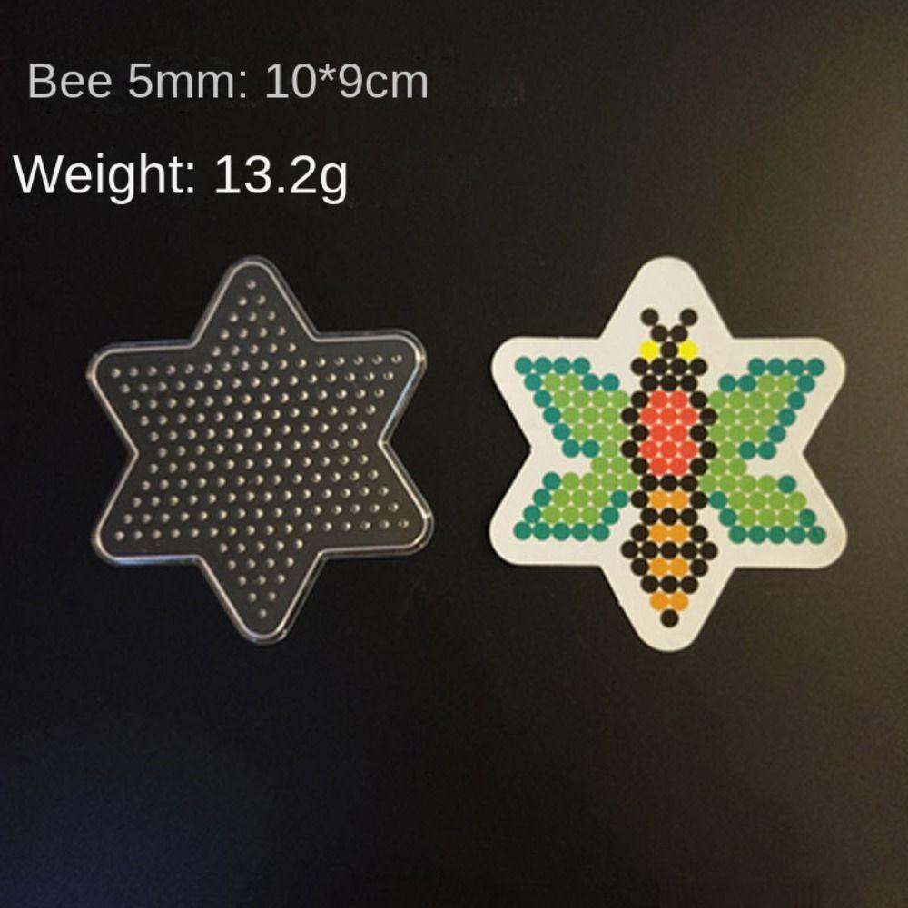 

Прозрачная пластиковая основа для бусин Hama, шаблон для бусин, трафарет, цветная бумага, игрушка Hama hexagon