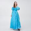 Fantasia de Palco de Halloween Cinderela Ombro Vestido de Princesa Cinderela Fantasia Cosplay de Boate