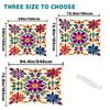 1Pc Bohemian Mandala Pattern Gradient Color Outdoor Sunshade - Thickened For Sun Protection, Easy To Install And Store, Suitable For 6 People, Ideal