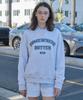 Sseomweeobeoteo Vintage Square Logo Sweatshirt - White Melange